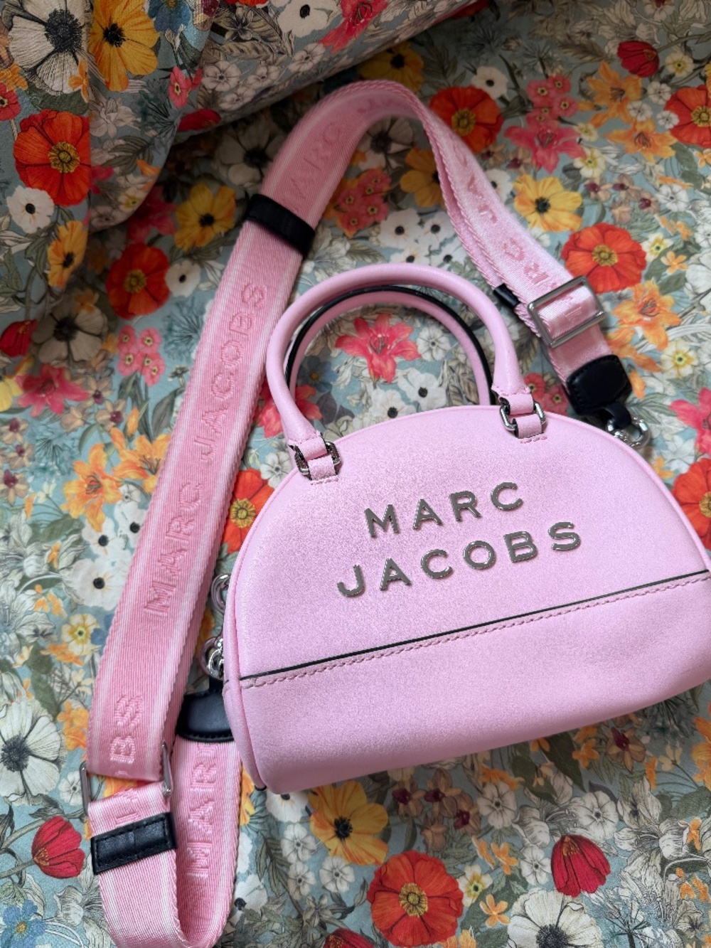 Marc Jacobs Mini Bowling Bag in Candy Pink